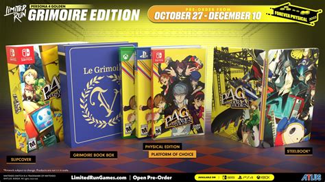 Persona Golden Limited Run Physical Edition Pre Orders Open October