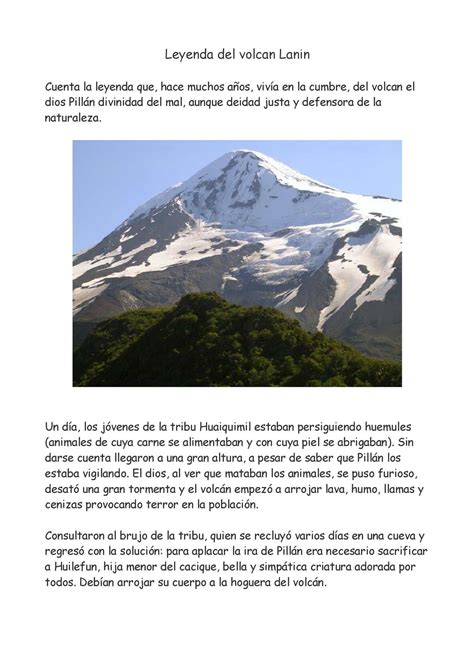 Calam O Leyenda Del Volcan Lanin