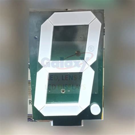 Galaxy Acrylic Seven Segment Display 8 Inch High Bright Glow Shape