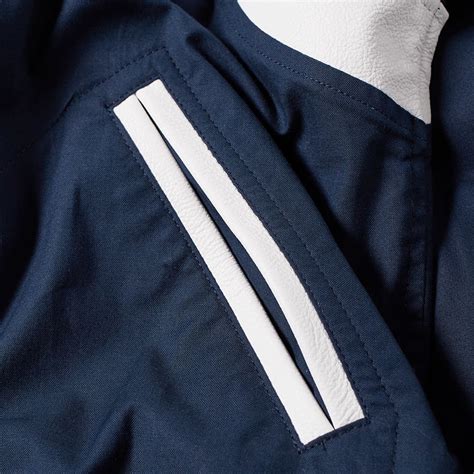 Golden Bear Sportswear Jackson Varsity Jacket Indigo & White | END ...