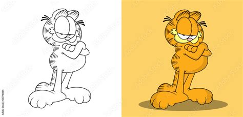 Garfield and Friends,vector illustration.animated series. Stock Vector ...