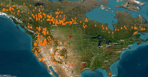 Us And Canada Wildfires Map Shows Where Blazes Are Raging Us News Metro News