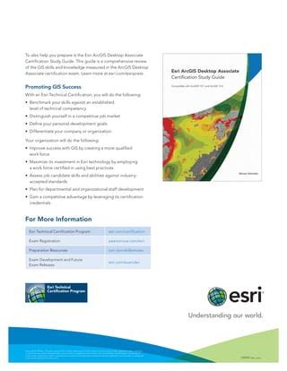 Esri Technical Certification Pdf