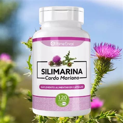 Silimarina cardo Mariano 500mg 120 Cápsulas Via Oral Nfe MercadoLivre