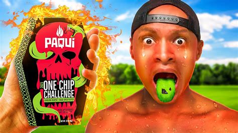 Eating NEW WORLDS SPICIEST 2023 Paqui One Chip Challenge YouTube