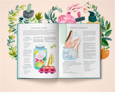 Belleza Orgánica manual ilustrado de cosmética natural Behance