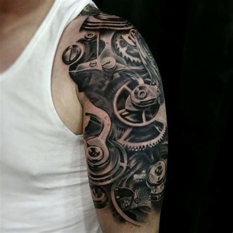 Mechanic Tattoo Half Sleeve