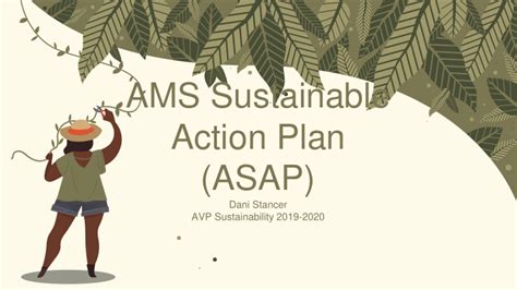 PPT Action Plan ASAP Dani Stancer AVP Sustainability 2019 2020