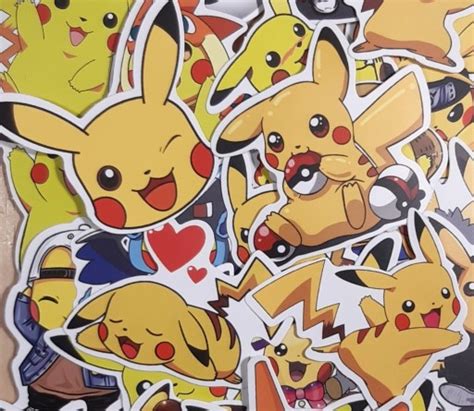 Kolorowych Naklejek Z Pokemon Pikachu Naklejki Chocznia Kup