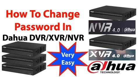 How To Change Password In Dahua DVR XVR NVR YouTube