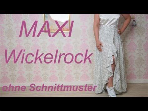 Rock nähen MAXIROCK Wickelrock mit Volant ohne Schnittmuster