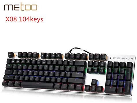 METOO ZERO X51/X08 Mechanical Keyboard 87/104 Keys Wired Gaming ...