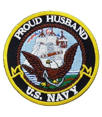 U S Navy Proud Husband Patch Military Patches EBay