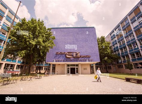 Prague Czech Republic June 4 2018 Building Of Cvut Faculty Of Electrical Engineering Stock