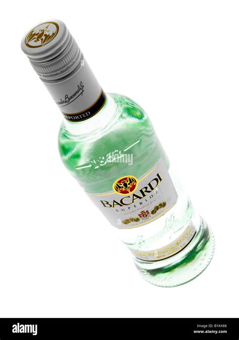 Bottle Of White Rum Stock Photo Alamy