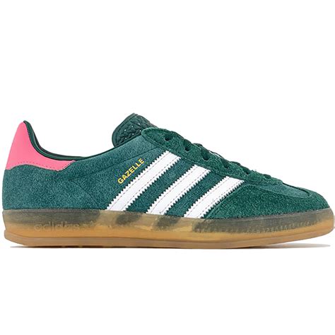 Adidas Gazelle Indoor Collegiate Green Lucid Pink Flash Sales