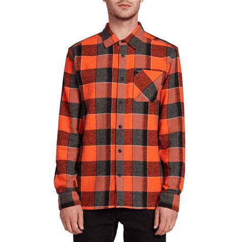 Volcom Neo Glitch Long Sleeve Flannel Shirt Evo