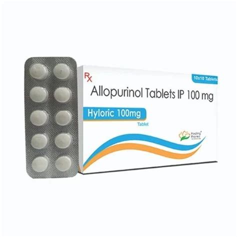 Hyloric 100300mg Allopurinol Tablets Ip Strength 100 Mg At Rs 250