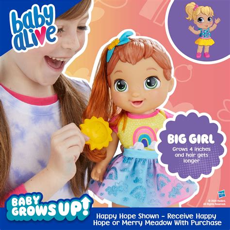 Baby Alive Baby Grows Up Walmart Exclusive Growing Doll Toy