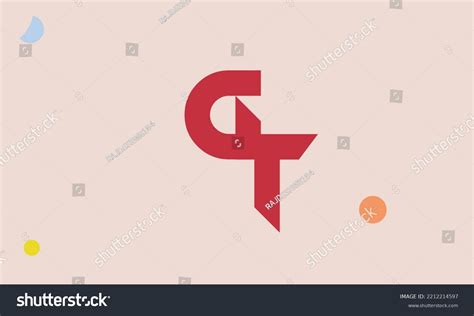 Alphabet Letters Initials Monogram Logo Gt Tg Royalty Free Stock