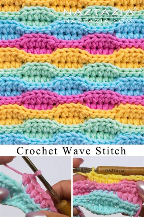 How to Crochet the Wave Stitch - Naztazia