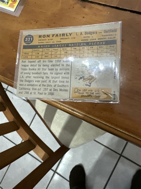 1960 Topps Baseball Ron Fairly Rookie EBay