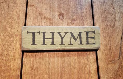 Garden N Spring Thyme Barnwood Sign Co