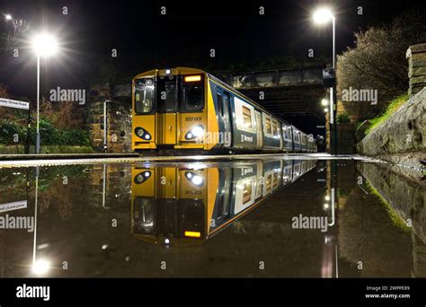 Merseyrail Class 507 Electric Train 507001 Calling At Wallasey Grove