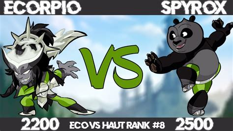 Brawlhalla Ecorpio VS SpyroX Haut Rank Français Main Gants