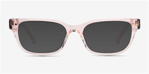 Liz Rectangle Crystal Nude Glasses For Women Eyebuydirect Canada