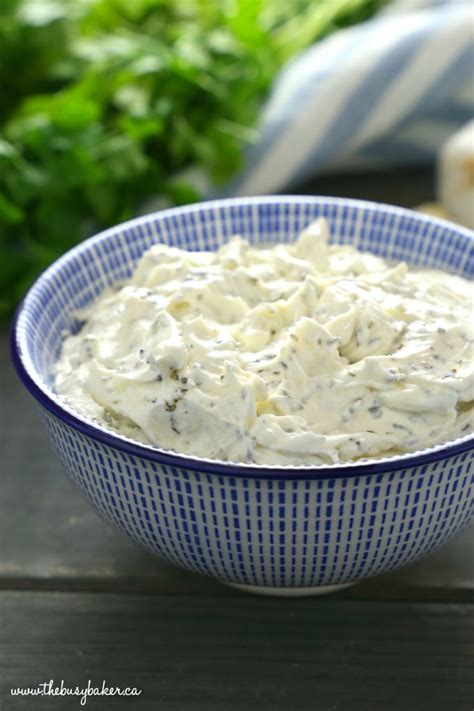 Easy Homemade Herb And Garlic Cream Cheese The Busy Baker