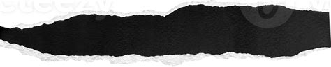 Black And White Torn Paper Strip 45357896 Png