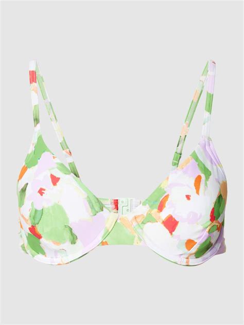 Esprit Bikini Oberteil Mit Allover Muster Modell Elia Gruen Online