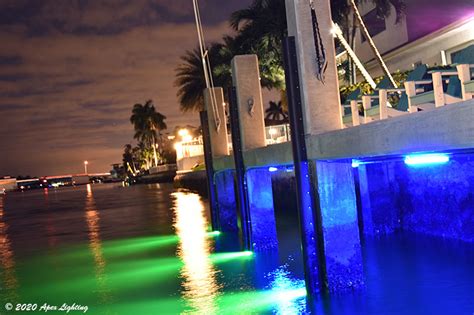 Modern Style Home In Pompano Beach Led Dock Lighting Apexlighting