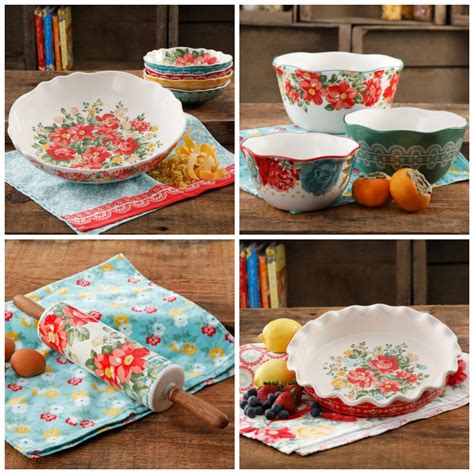 The Pioneer Woman Vintage Floral 5 Piece Pasta Bowl Set W Dinnerware And Serving Dishes Serving Bowls