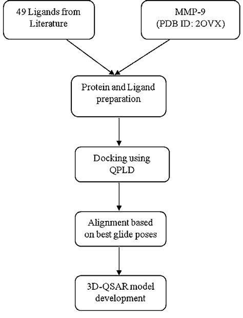 Work Flow For 3d Qsar Model Generation Download Scientific Diagram