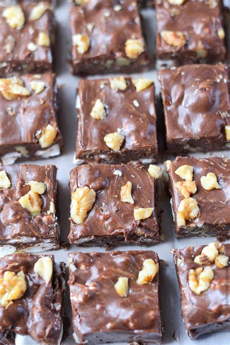 Easy Rocky Road Fudge Recipe Butter Your Biscuit Recipe Rocky Road Fudge Easy Rocky Road