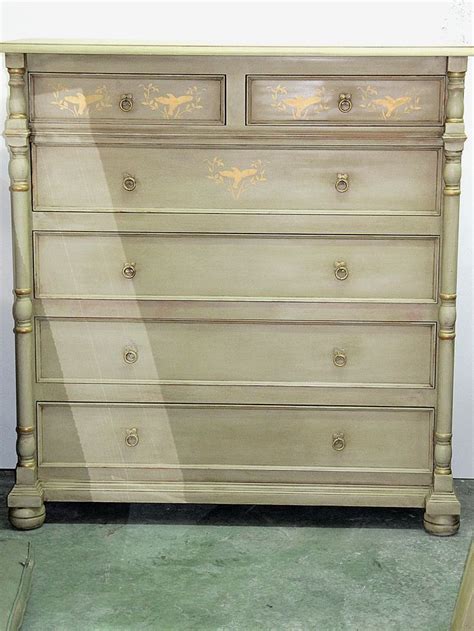 Set Of Drawers Hand Painted In Annie Sloan Versailles Chalk Paint With