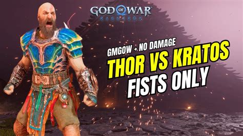 Thor Vs Kratos Fists Only Gmgow No Damage God Of War Ragnarok