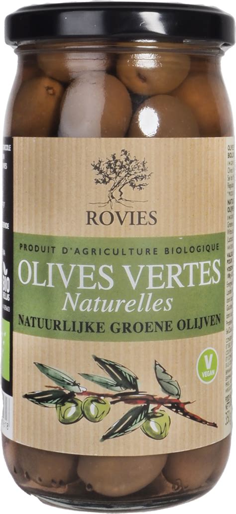 Olives vertes entières bio 200gr égoutté SALDAC Suisse sarl