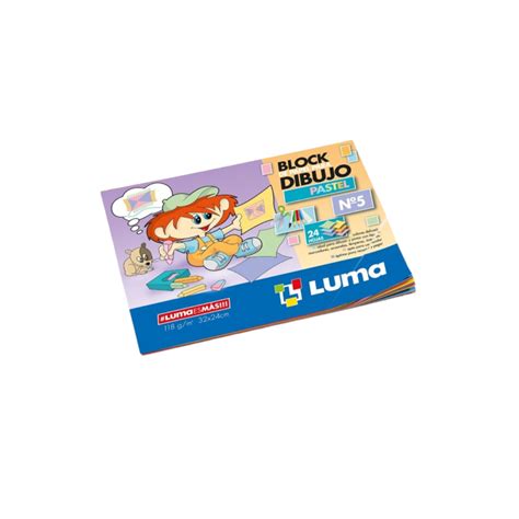 LUMA BLOCK DE DIBUJO N5 COLOR PASTEL X 24 HOJAS