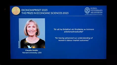 Quién es Claudia Goldin la tercera mujer ganadora del Nobel de