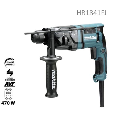 Makita Hr Fj Trapano Tassellatore W Avt Sds Plus Led