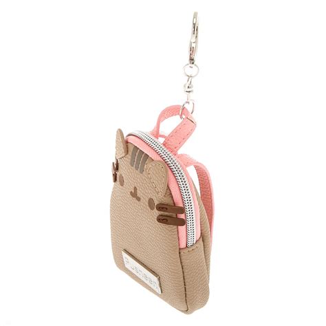 Pusheen® Mini Backpack Keychain Clip Gray Claires Us