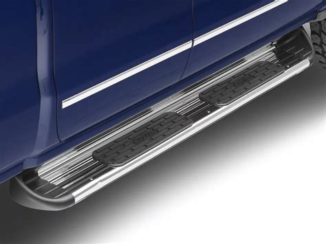 Raptor Series Silverado 7 In Ssr Stainless Steel Rocker Mount Running Boards Polished S102766