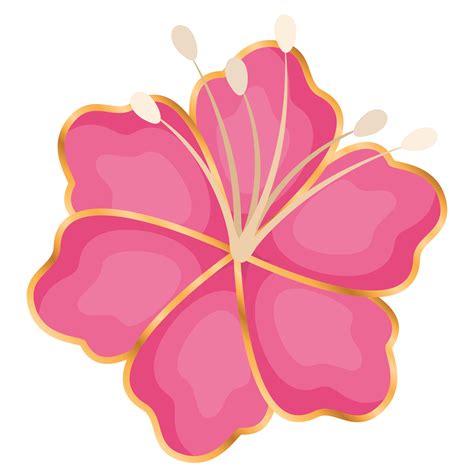 hawaiian flower clipart 8