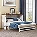 Amazon Merax Modern Farmhouse Solid Wood Murphy Cabinet Bed With