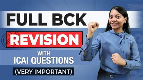 Full BCK Revision With ICAI Module Questions CA Foundation Dec 2022 BCK