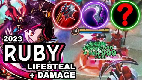 Ruby Best Build 2023 Annoying RUBY LIFESTEAL DAMAGE Ruby Gameplay