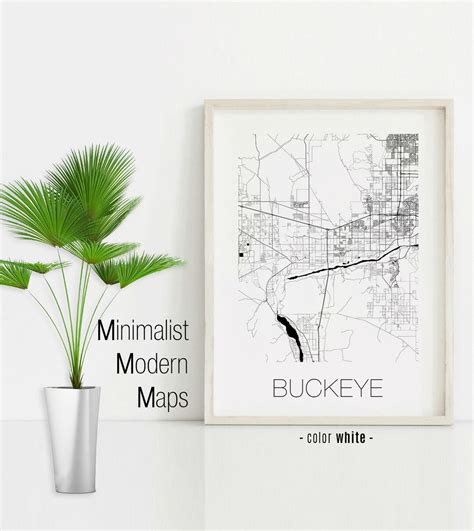 Buckeye Arizona Buckeye AZ Map Buckeye Map Buckeye Print - Etsy